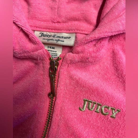 Toddler 24 month Juicy Couture two piece track suit. - Picture 4 of 8